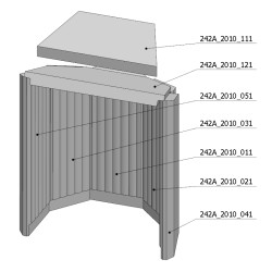 Šamotová komora komplet SORIA N 